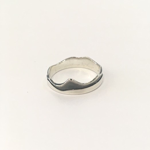 'Arran Two-Tone Ring | Sterling Silver' by artist Jen Cunningham